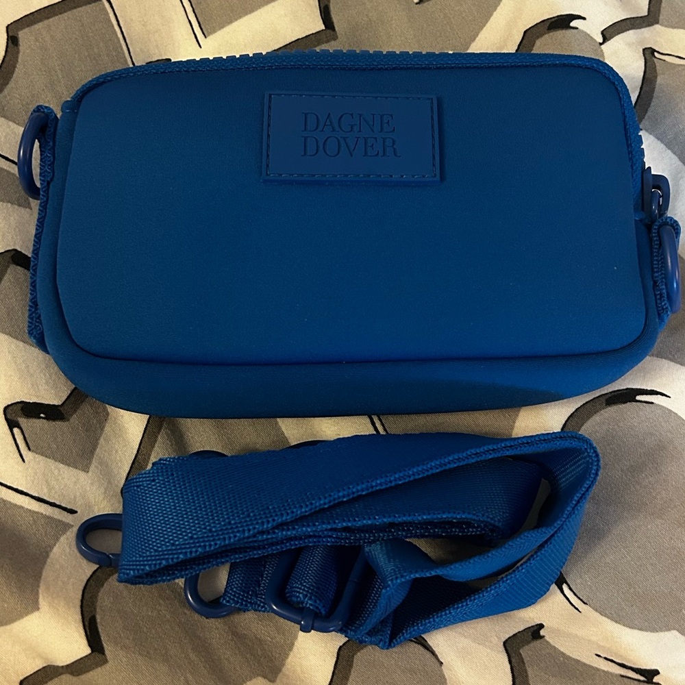 Dagne Dover Mara Neoprene Phone Sling in Cobalt in like new condition